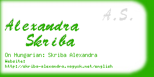 alexandra skriba business card